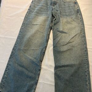 Motel Rocks Blue Wide Leg Jeans